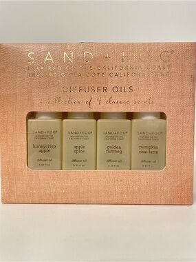 SAND + FOG Diffuser Oils Set - Collection of 4 Fall Classic Scents - 4x10 ML